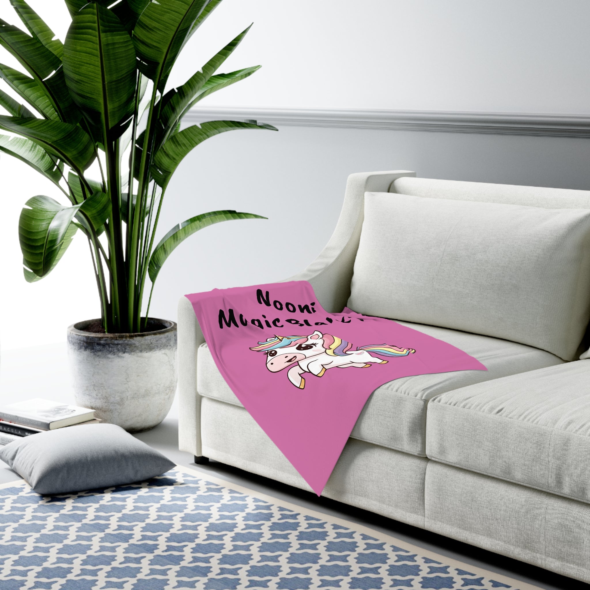 Copy of Nooni Magical Unicorn – Pink Baby Swaddle Blanket, Soft Microfiber Jersey for Newborns & Baby Showers
