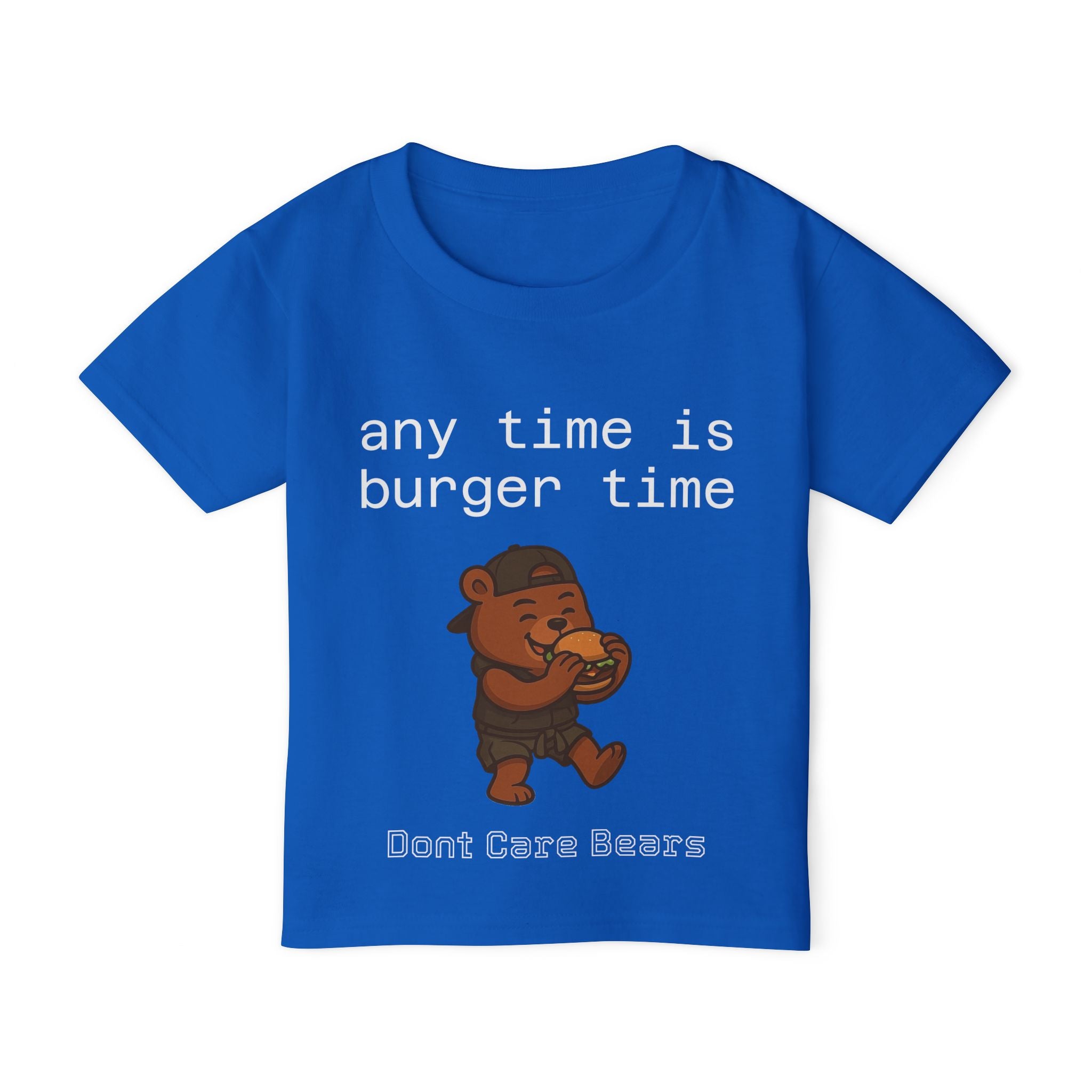 Don’t Care Bears – “Any Time Is Burger Time” Toddler T-Shirt