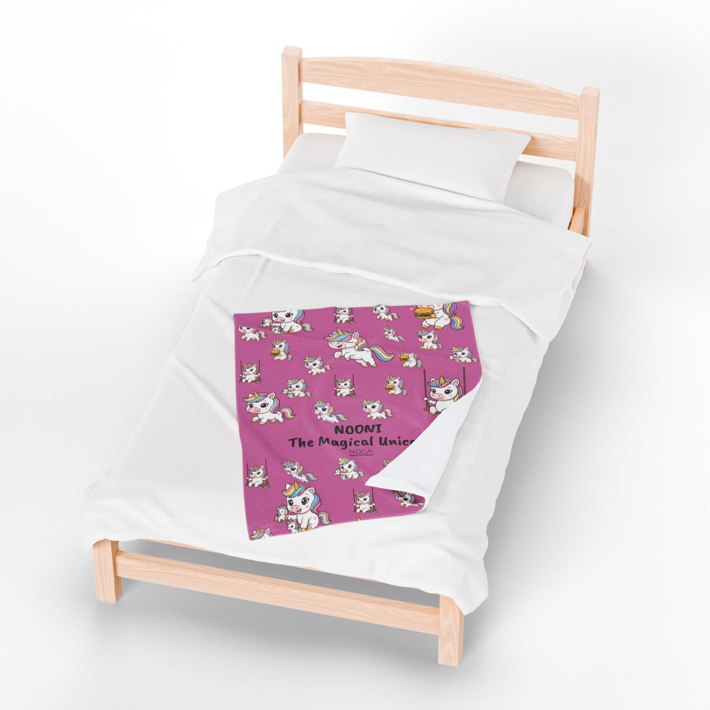 Nooni Magical Unicorn – Pink Slim Stainless Steel Water Bottle, Whimsical 20oz Hydration Bottle for Kids & Adults