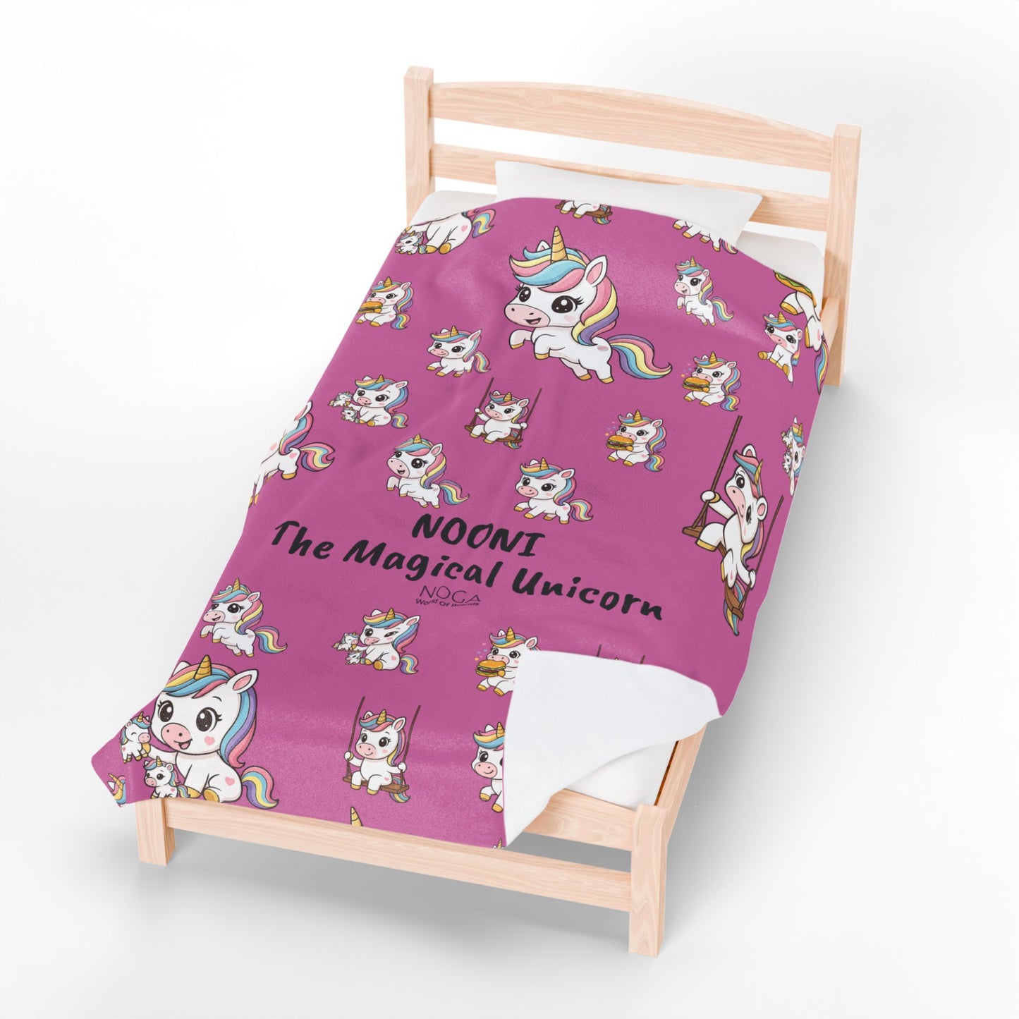 Nooni Magical Unicorn – Pink Slim Stainless Steel Water Bottle, Whimsical 20oz Hydration Bottle for Kids & Adults