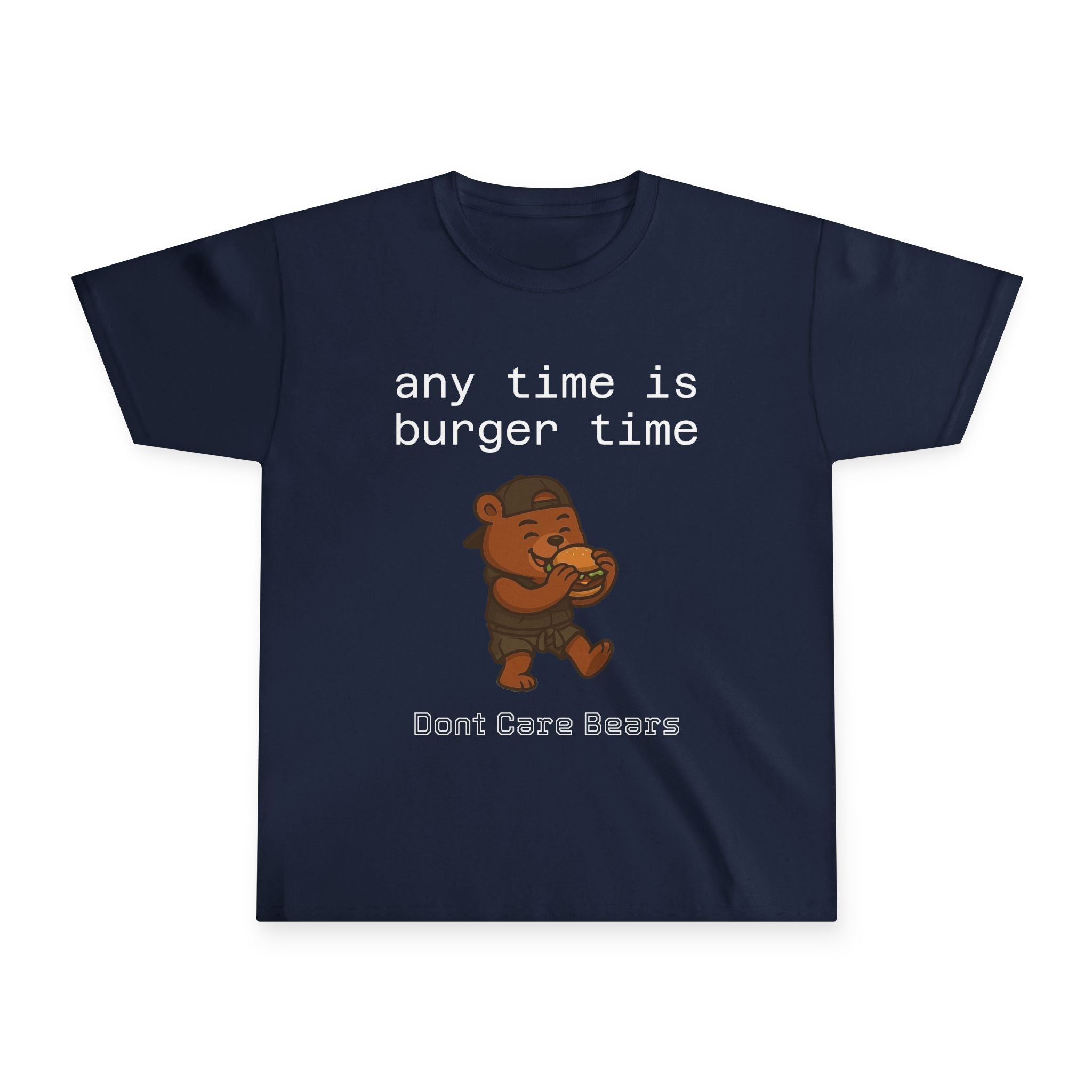 Don’t Care Bears – “Any Time Is Burger Time” Youth T-Shirt